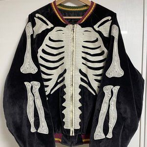 KAPITAL Delivers Velveteen BONE Embroidery Souvenir Jacket